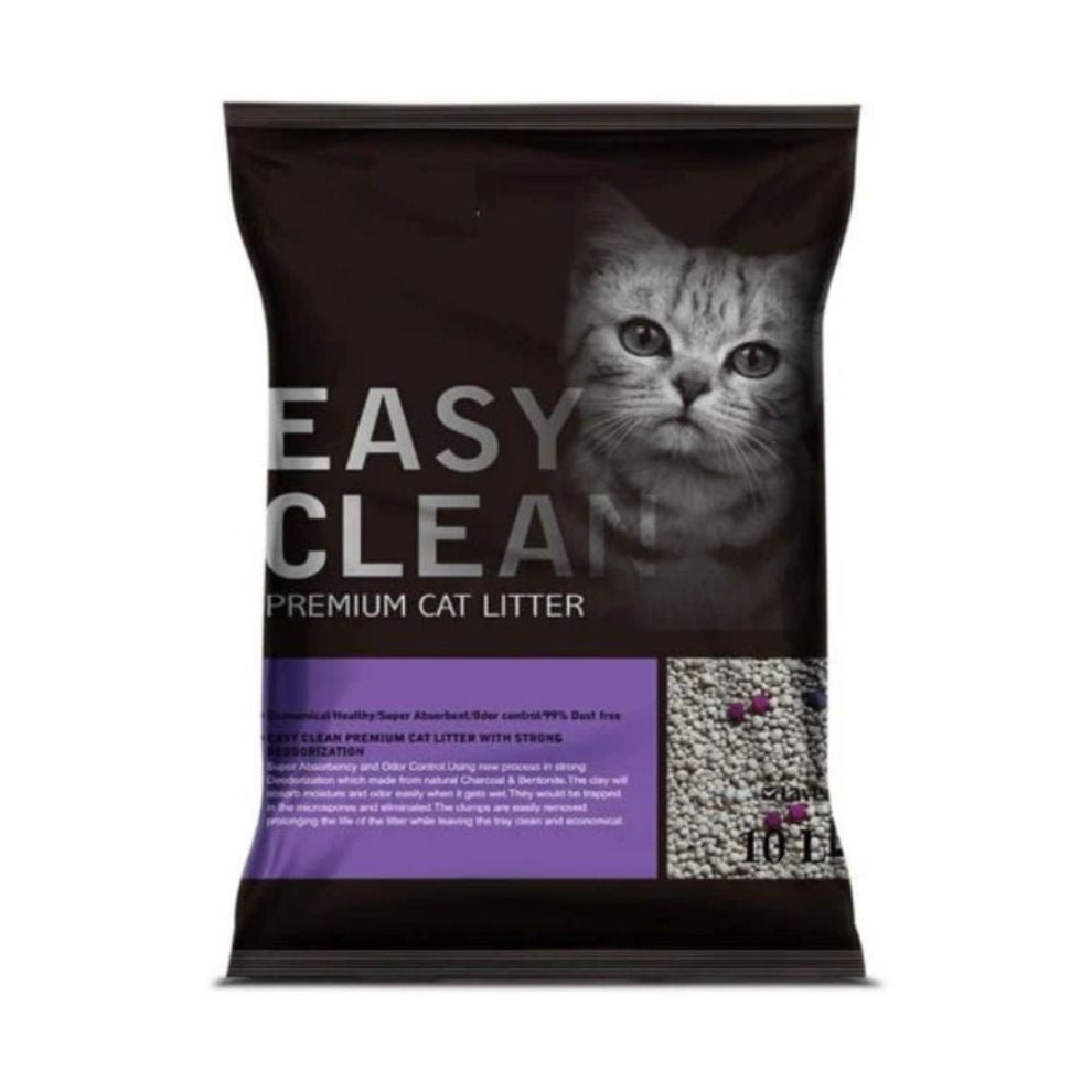 Bolsa de arena sanitaria aglutinante Easy Clean con aroma a lavanda para gatos.