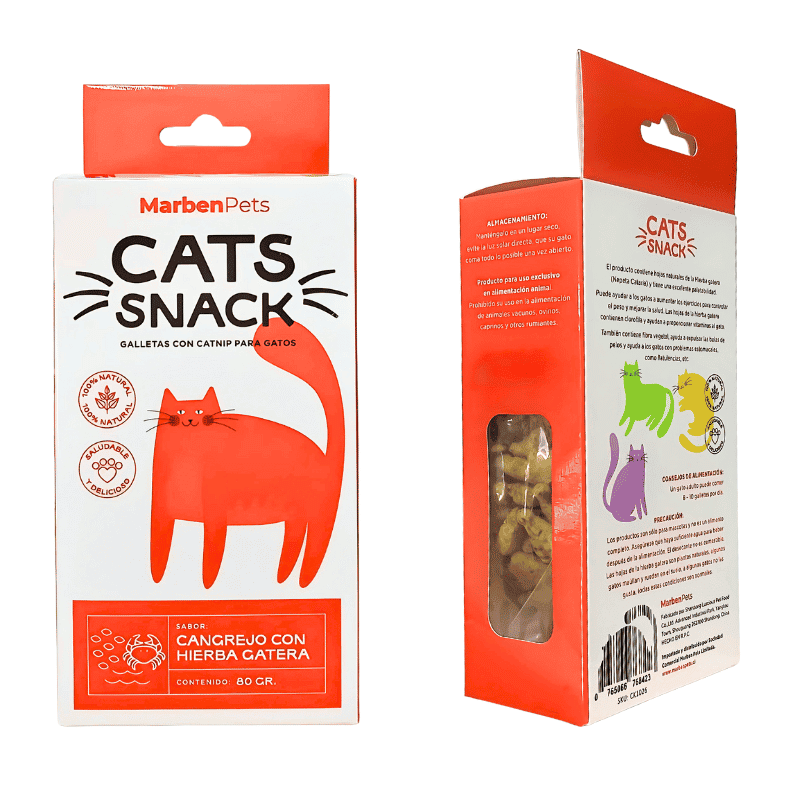 SNACK CANGREJO CON CATNIP PARA GATOS MARBEN PETS