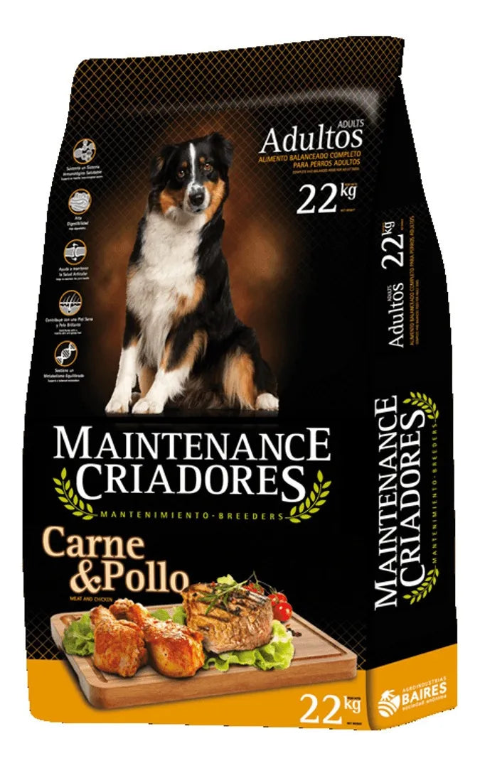 Saco Maintenance Criadores Adulto carne y pollo 22 kg