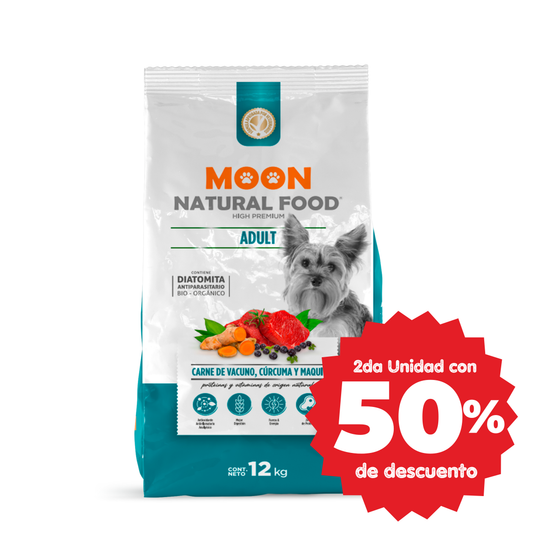 MOON ADULTO HIGH PREMIUM - VACUNO 24% PROTEINA