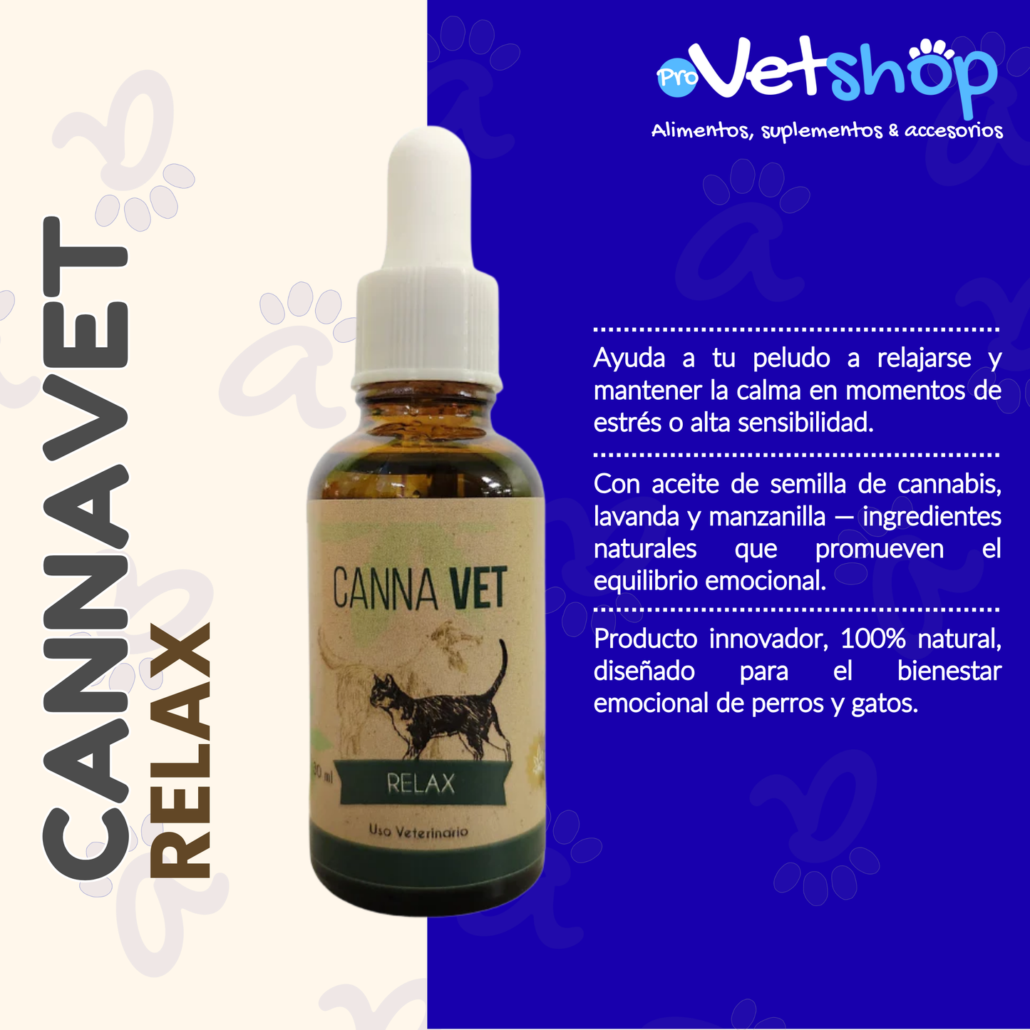 CANNAVET RELAX: Calmante Natural para Mascotas