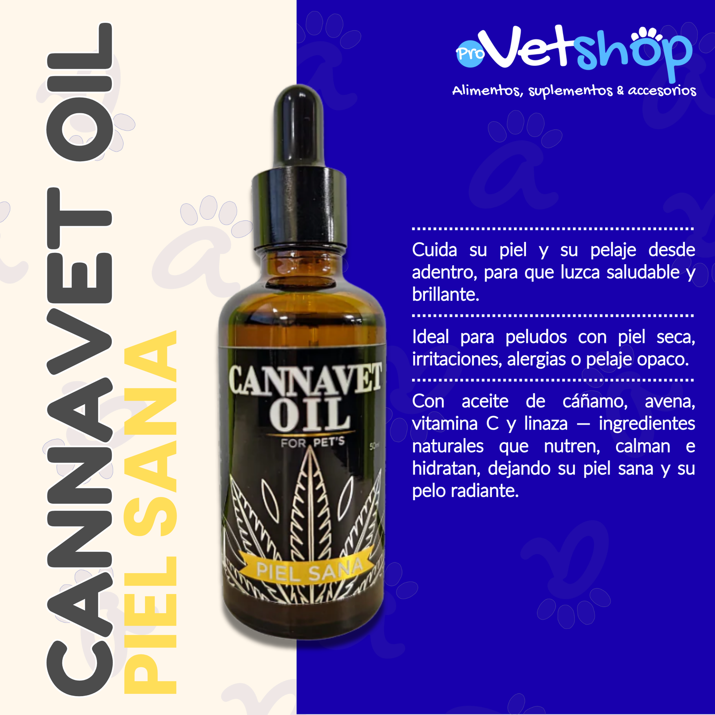 CANNAVET OIL PIEL SANA