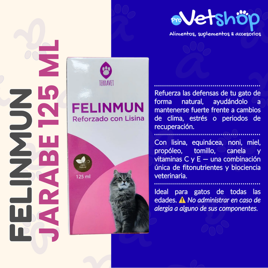 FELINMUN JARABE - Estimula Defensas y Alivia Afecciones