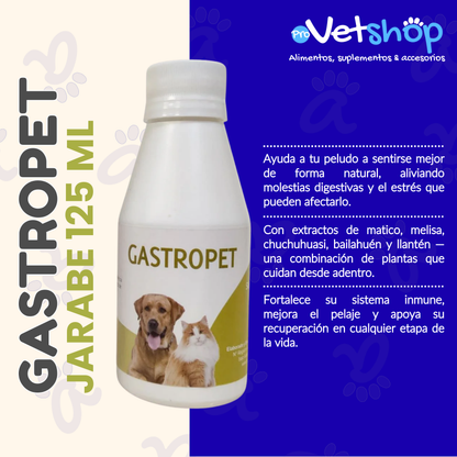GASTROPET: Jarabe Natural para el Cuidado Gástrico de Mascotas