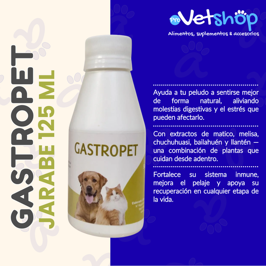 GASTROPET: Jarabe Natural para el Cuidado Gástrico de Mascotas