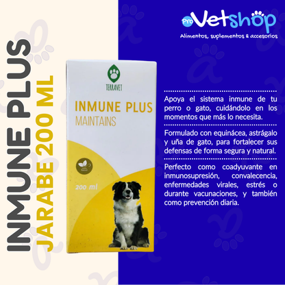 INMUNE PLUS Jarabe – Refuerzo natural para tu mascota