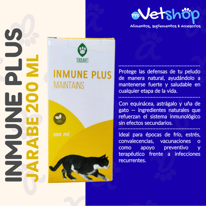 INMUNE PLUS Jarabe – Refuerzo natural para tu mascota