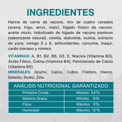 MOON ADULTO HIGH PREMIUM - VACUNO 24% PROTEINA