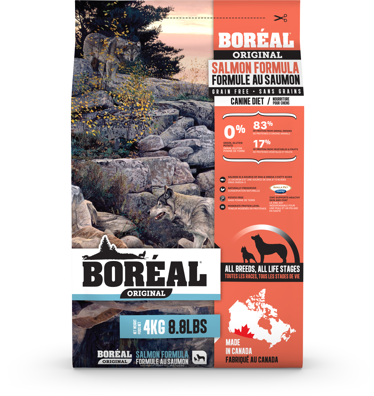 Salmón fresco canadiense: primer ingrediente Boréal