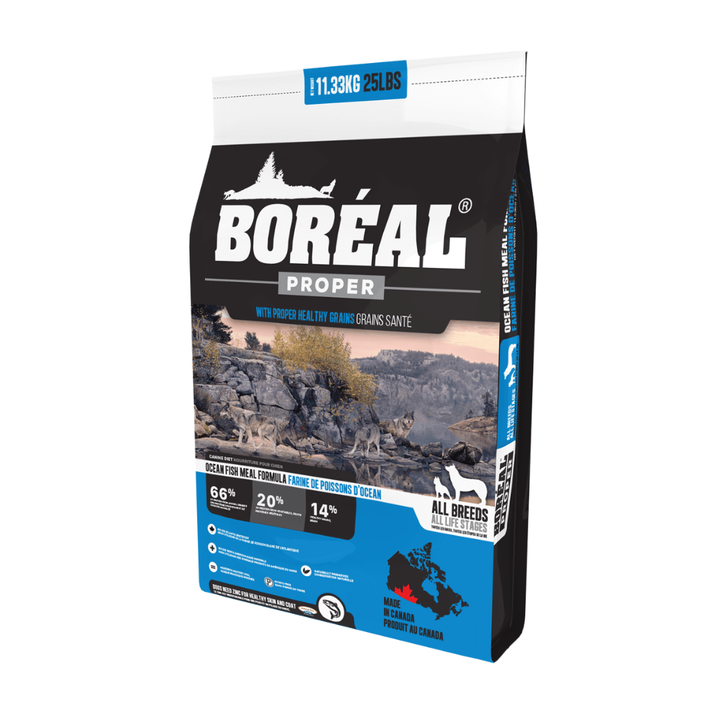 Saco de alimento Boreal Proper Ocean Fish de pescado para perros de todas las razas.