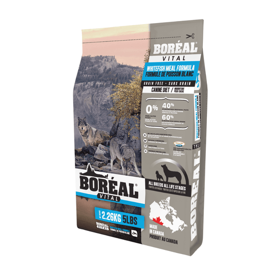 Boréal Vital Whitefish para perros, sin granos y proteína única
