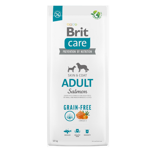 Alimento Super Premium libre de granos con proteínas de fácil digestión y grasas no saturadas para el óptimo desarrollo muscular y estado físico.
