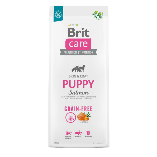 Beneficios clave de Brit Care Puppy Salmón ilustrados