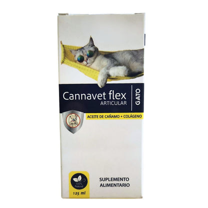 Suplemento natural para salud articular felina con cúrcuma y colágeno