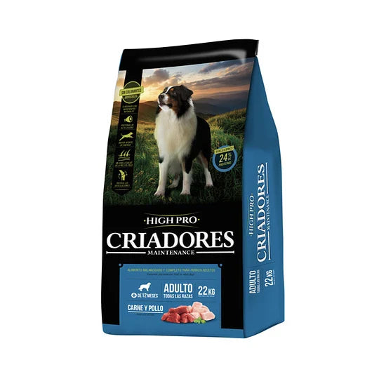Detalle del tamaño de croqueta de Criadores High Pro