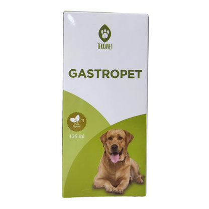Jarabe fitoterapéutico GASTROPET en uso para perros y gatos