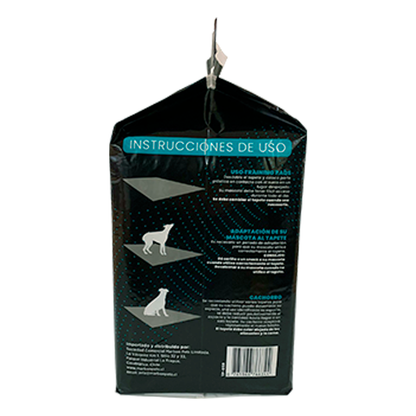 Capas ultra absorbentes con polímeros y carbón activado para control de olores.